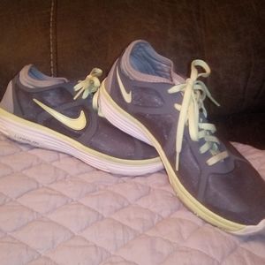 Nike Lunarlon grey and neon green